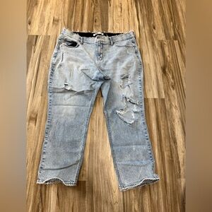 Old Navy Light Blue Distressed Women Jeans